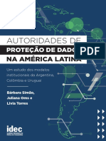 Relatorio Autoridade de Protecao de Dados Na America Latina Idec