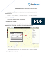 Tutorial - SQL - GeoSAMPA - Baixando o Croqui Do Lote PDF