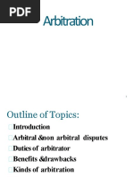 Arbitration Its Types