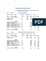 Analisis de Precios Unitarios