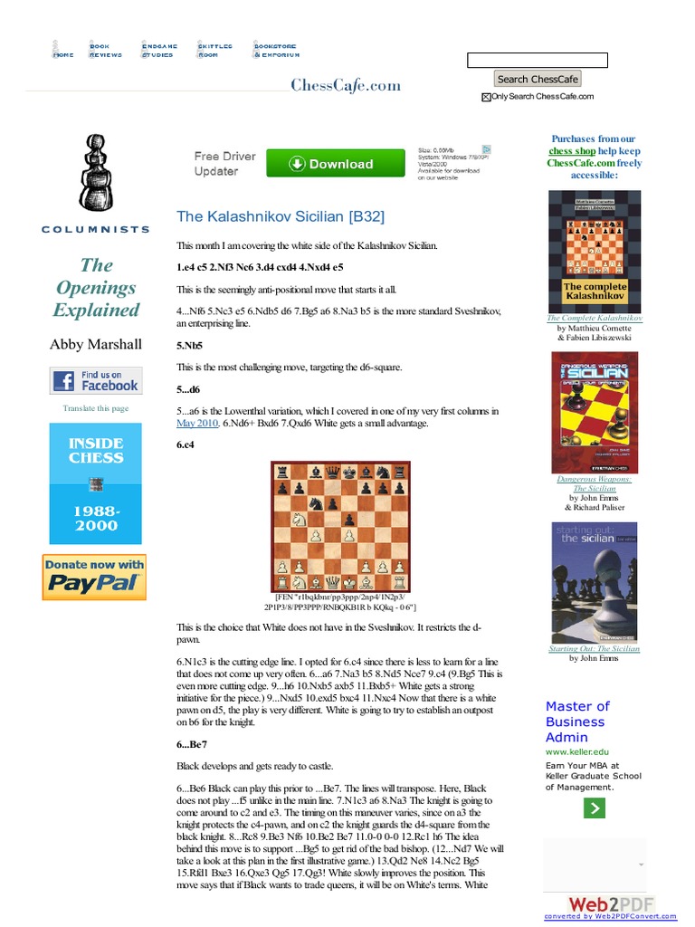 Sicilian Defense, PDF, Abstract Strategy Games