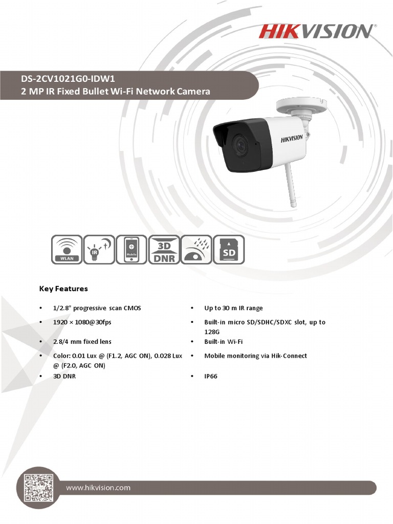 4MP Fixed Bullet Camera DS-2CV2041G2-IDW F2.8: Buy Online at Best Price in Egypt - Souq is now