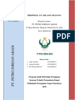 Proposal Ojt Pt. Petro Jorda Abadi 1