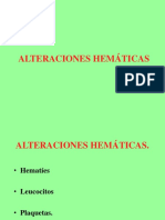 Alteraciones Hemáticas en Patologia