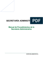 Manual de Procedimientos Secretaría Administrativa
