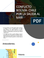 Conflicto Bolivia - Chile Por La Salida Al Mar