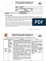 Programación Curricular Anual CTA TERCERO 2019