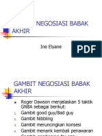 gambit negoisasi bagian akhir