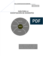 Icam Guia de Investigacion de Accidentes