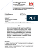 Improving Student Learning Results Through The Application of The Quantum Teaching Model