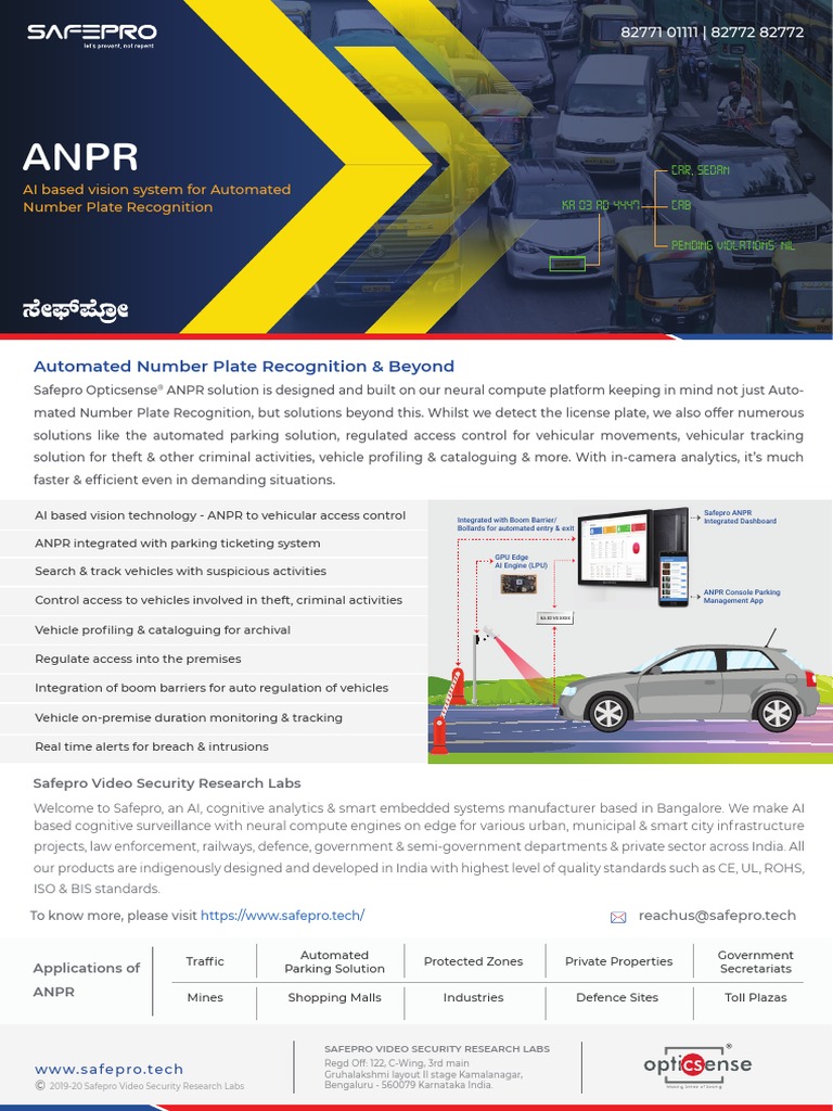 Automated Number Plate Recognition & Beyond | PDF | Parking ...
