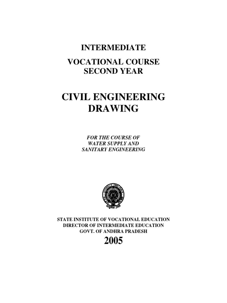 Civil Engineering Drawing | PDF | Plumbing | Septic Tank