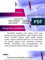 Biostatistik - Probability Sampling