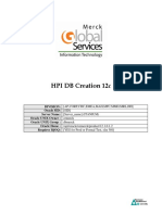 HPI DB Creation 12c