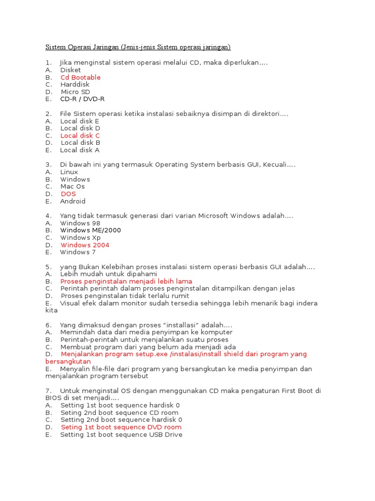 24++ Yang dimaksud dengan proses installasi adalah information