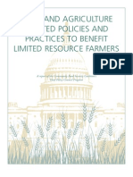 Food and Agriculture Related Policies and Practices To Benefit Limited Resource Farmers