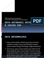 Gaya Antaraksi Antarmolekul & Ikatan Ion