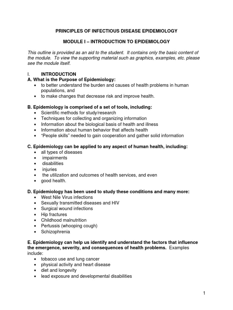 Principles of Infectious Disease Epidemiology | PDF | Transmission ...
