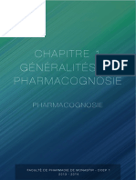 Généralités en Pharmacognosie