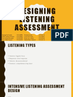 Designing Listening Assessment