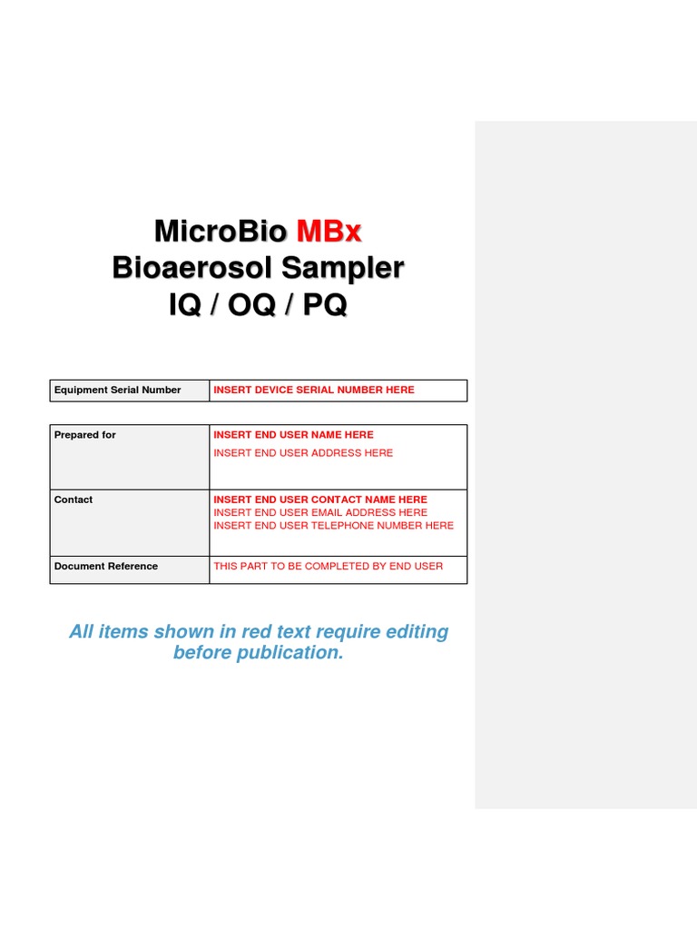 Iq Oq Pdf Verification And Validation Calibration
