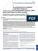 Potential of lactic acid bacteria to modulate coﬀee volatiles and eﬀect of glucose supplementation