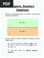 Magnetic Boundary Conditions