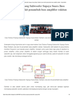 Cara Terbaru Pasang Subwoofer Supaya Suara Bass Tambah Joss Dan Kit Penambah Bass Amplifier Rakitan - Hiperelektro