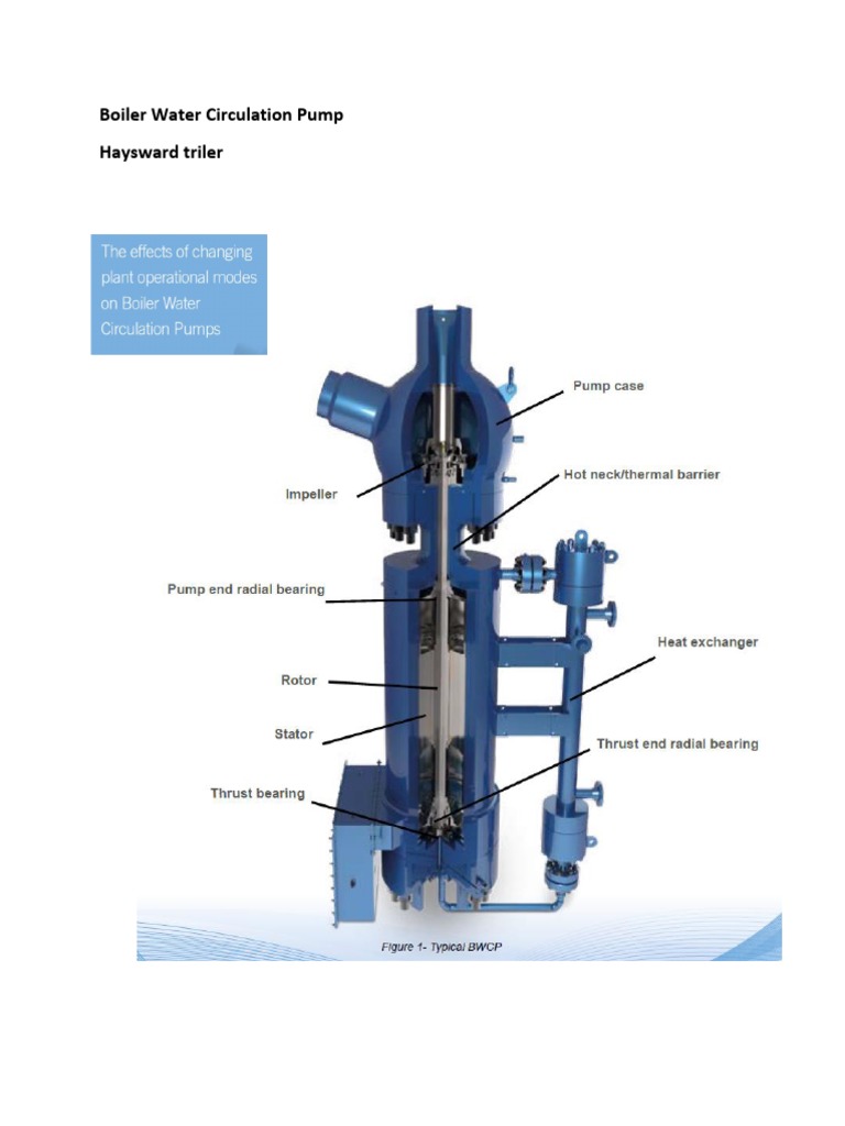 Boiler Water Circulation Pump failure mode condition monitoring