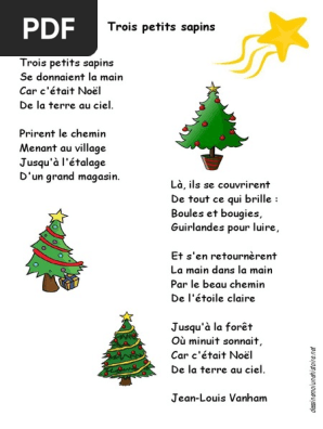 Poesie Trois Petits Sapins Jean Louis Vanham