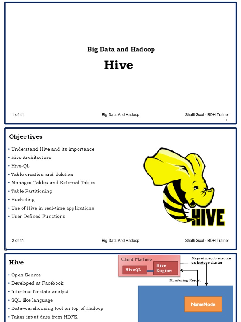 Hive PDF Databases Software Engineering