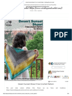 Desert Sunset Shawl - Free Crochet Pattern - Winding Road Crochet PDF