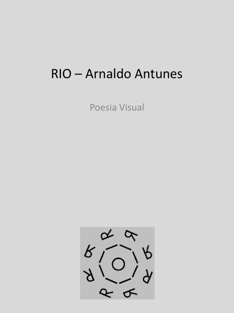 Analise Do Poema RIO de Arnaldo Antunes | PDF
