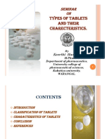 Types of Tablets and Their Charecteristics