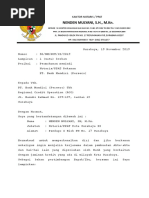Contoh Cover Note Notaris Lampung | PDF