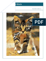 Cat Walking Cross Stitch Pattern