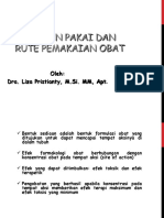 Aturan Pakai Dan Rute Pemakaian Obat