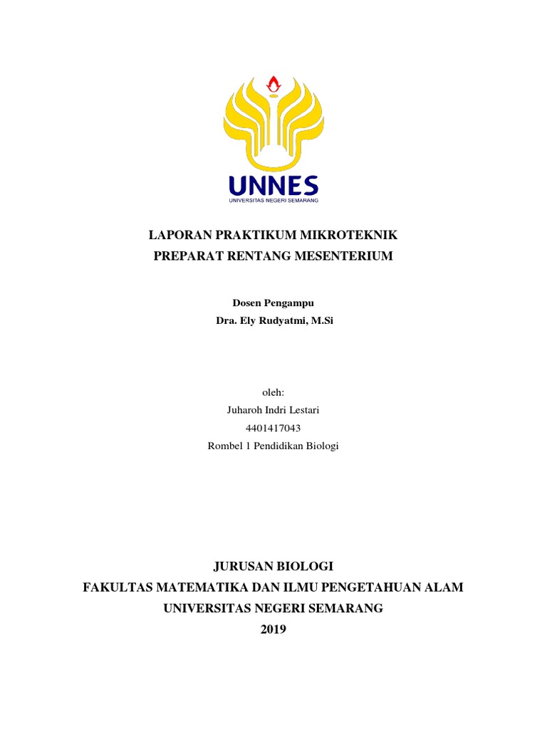 Preparat Rentang Mesenterium Rattus | PDF