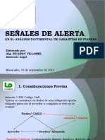 Señales de Alerta Fianzas