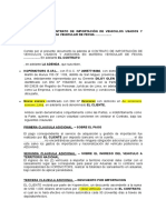 Adenda CONTRATO DE IMPORTACIÓN DE VEHICULOS