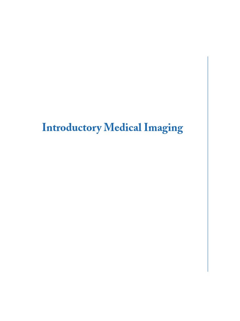 Introduction To Medical Imaging by Bharat | PDF | Photon | Electron