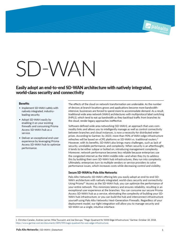 Sd Wan Pdf Wide Area Network Computer Network