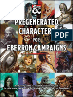 Pregenerated Characters For Eberron Campaigns