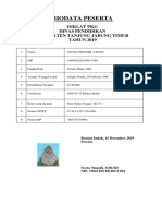 Format Biodata Diklat PKG SD 95