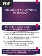 Lesson 2 The Society As Drivers of Society