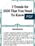 SEO Trends for 2020 That You Need to Know