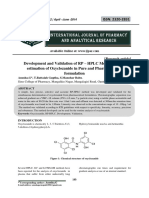 Development and Validation of RP - HPLC Method For The Estimation of Oxyclozanide in Pure and Pharmaceutical Formulation