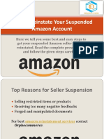 How To Reinstate Your Suspended Amazon Seller Account