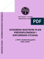 2018-2019 Izvedbeni Nastavni Plan