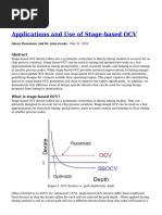 Applications and Use of Stage Based OCV